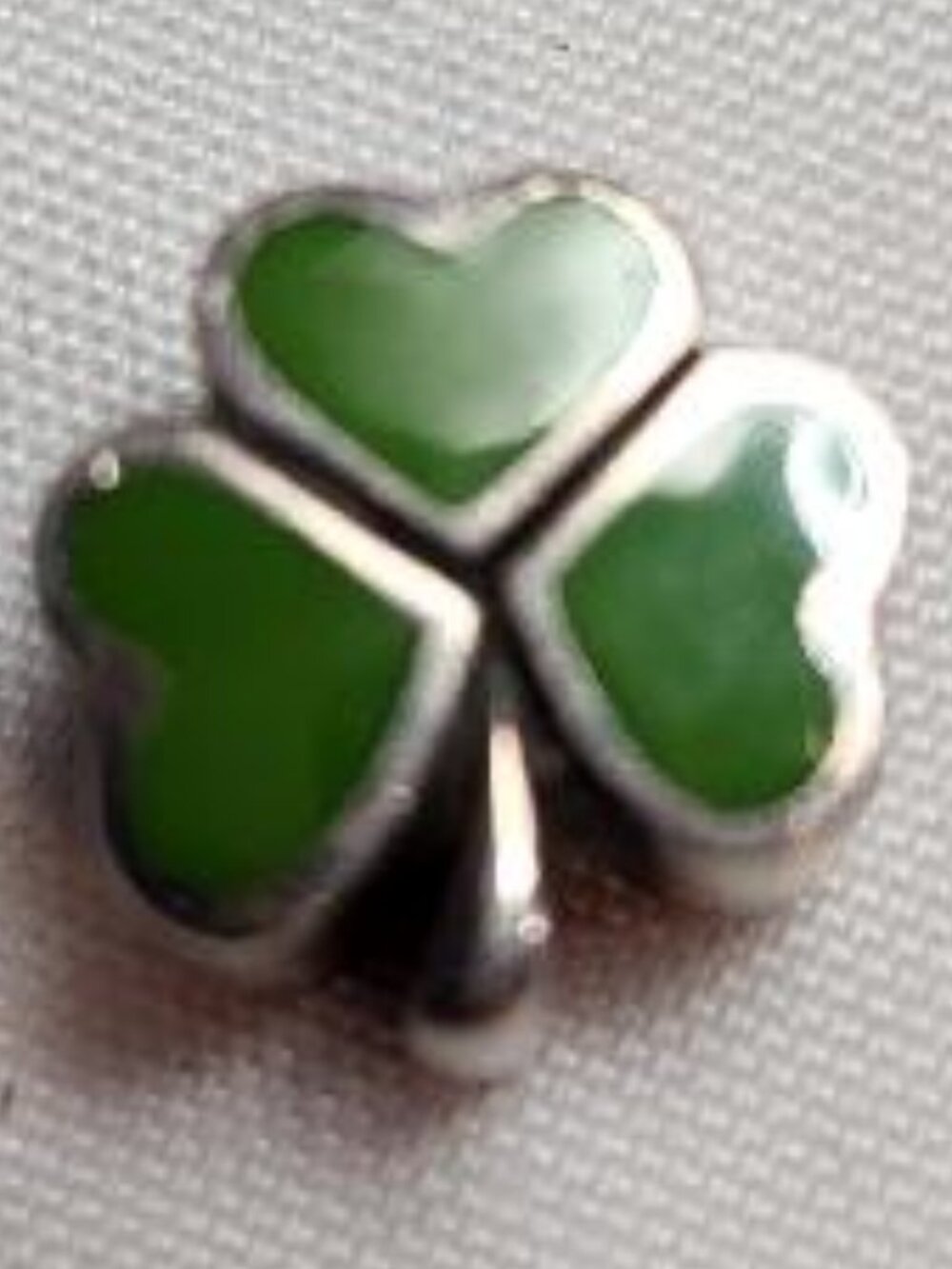 Sterling Silver Shamrock Charm Bead